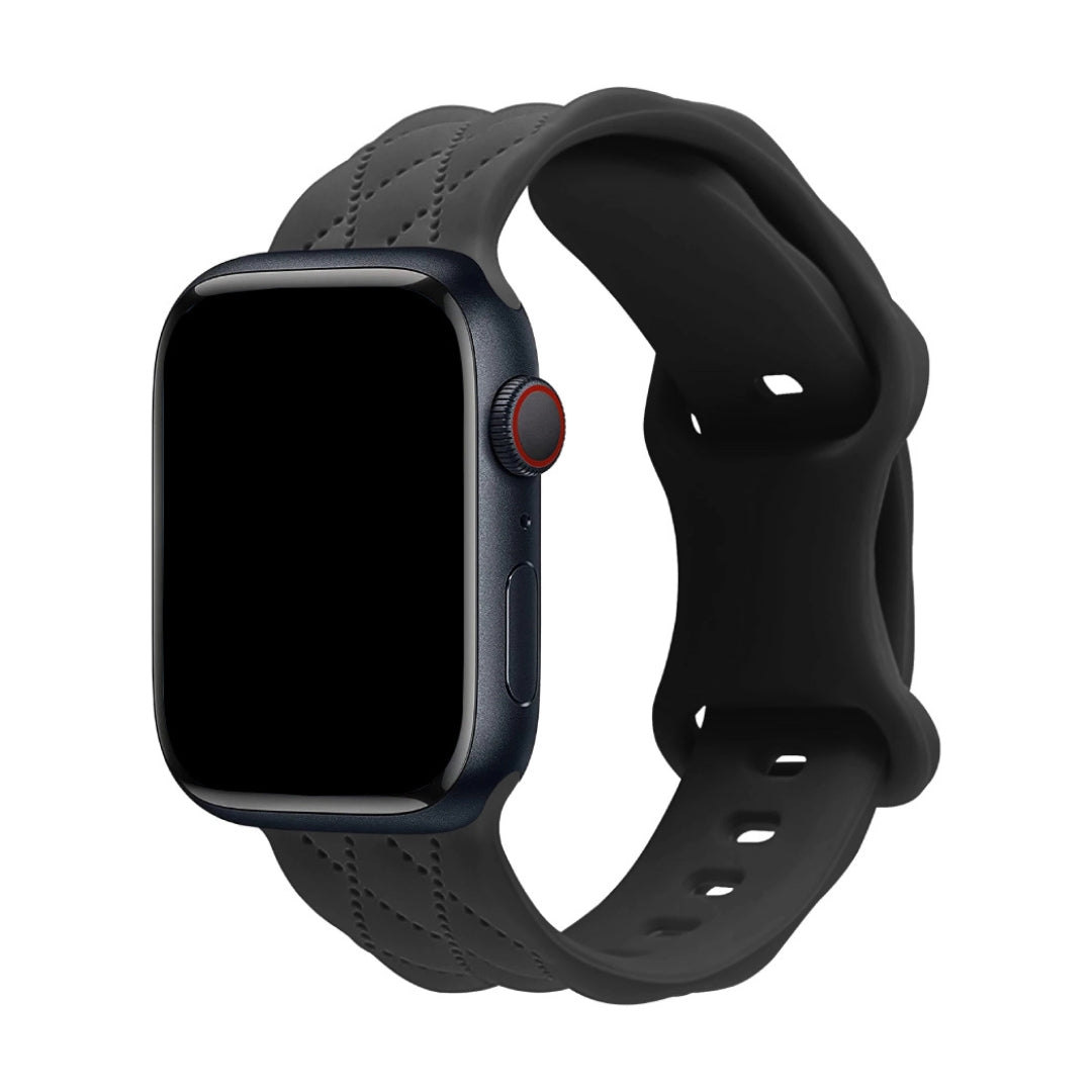 Nava-Bands Abyss Black / 42 / 44 / 45 / 49mm Nava-Bands Silicone Twill Loops