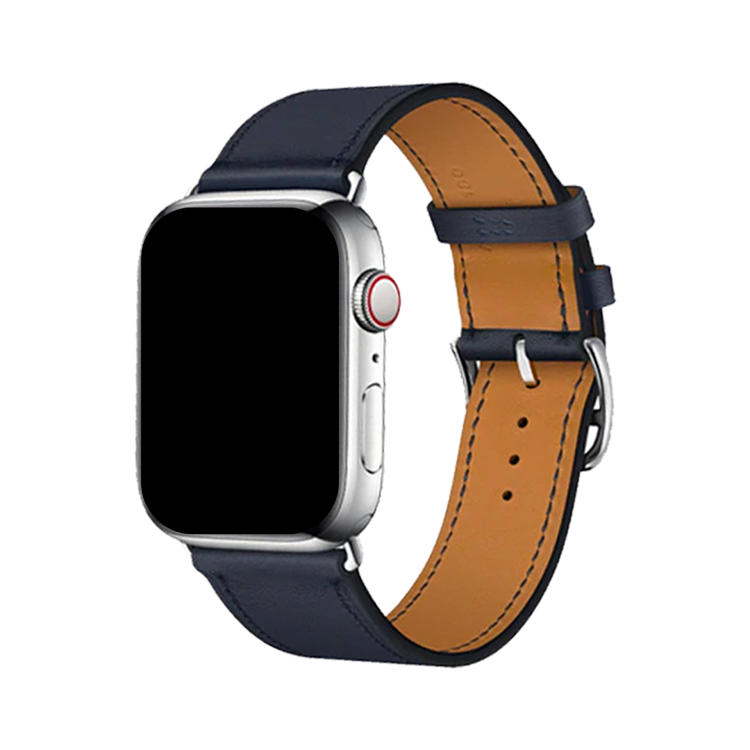 Nava-Bands Deep Navy / 42 / 44 / 45 / 49mm Nava-Bands Leather Classic Buckled Straps