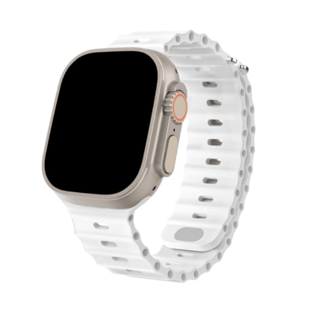 Nava-Bands Adventure White / 42 / 44 / 45 / 49mm Nava-Bands Silicone Mariner Loop