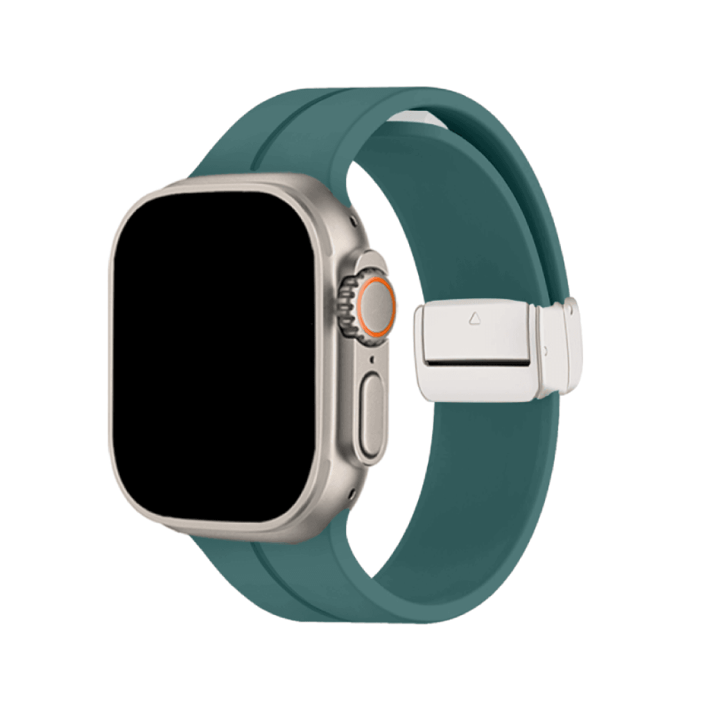Nava-Bands Teal Twist / 42 / 44 / 45 / 49mm / Starlight Silver Nava-Bands Silicone Nautico Bands