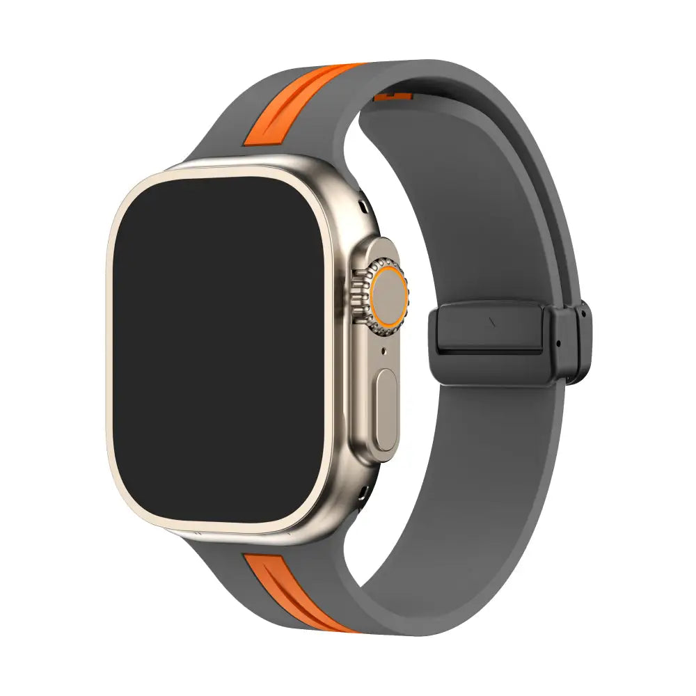Nautilus 2.0 Ash Mist / 38 40 41Mm Space Black Silicone