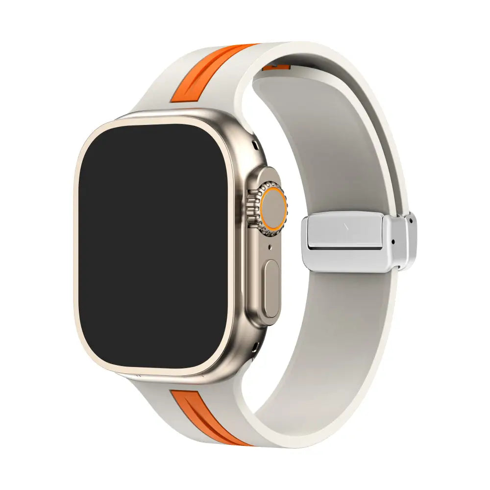 Nava-Bands Starlight Orange / 38 / 40 / 41mm / Starlight Silver Nava-Bands Silicone Nautilus 2.0