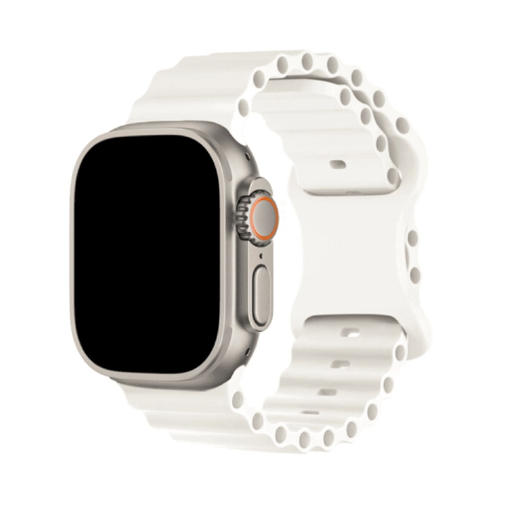 Nava-Bands Frost White / 42 / 44 / 45 / 49mm Nava-Bands Silicone Pacific Bands