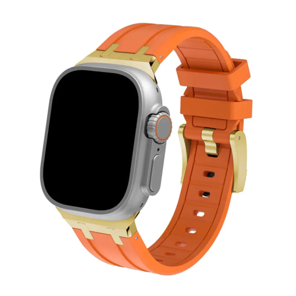Nava-Bands Burnt Orange / Gold / 42 / 44 / 45 / 49mm Nava-Bands Silicone Primo Bands