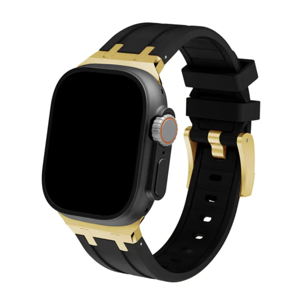 Nava-Bands Onyx Black / Gold / 42 / 44 / 45 / 49mm Nava-Bands Silicone Primo Bands
