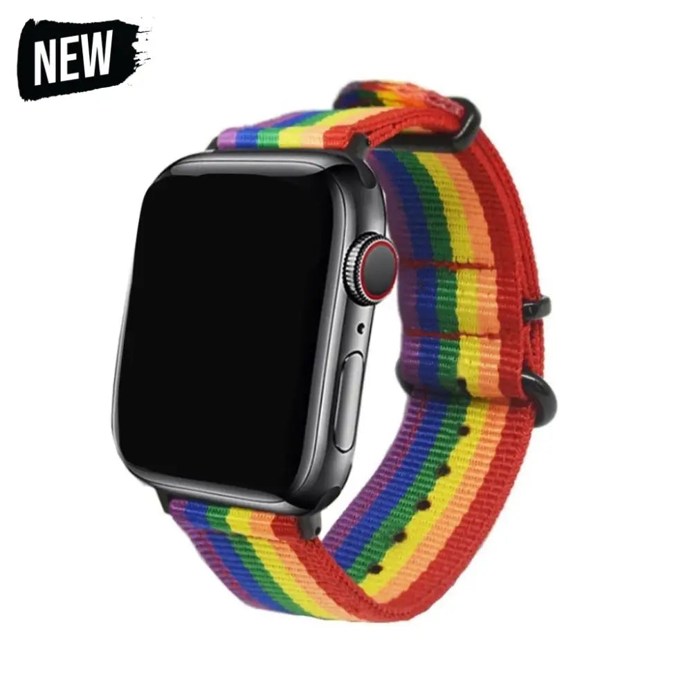 Nava Bands 38 / 40 / 41mm NavaBands Fabric Rainbow Nato