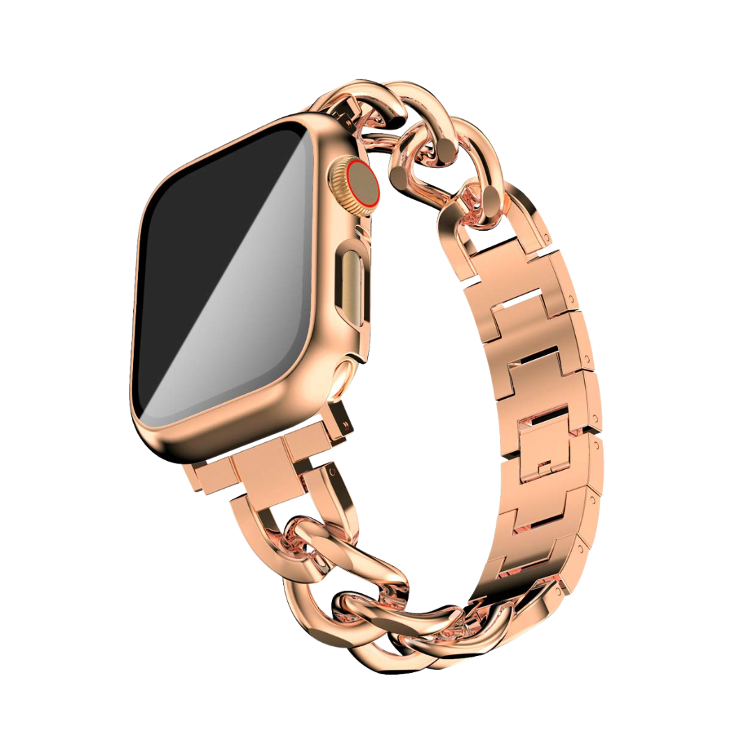 Nava Bands Peach Mebal / 38 / 40 / 41mm NavaBands Metal Mallion Bracelet