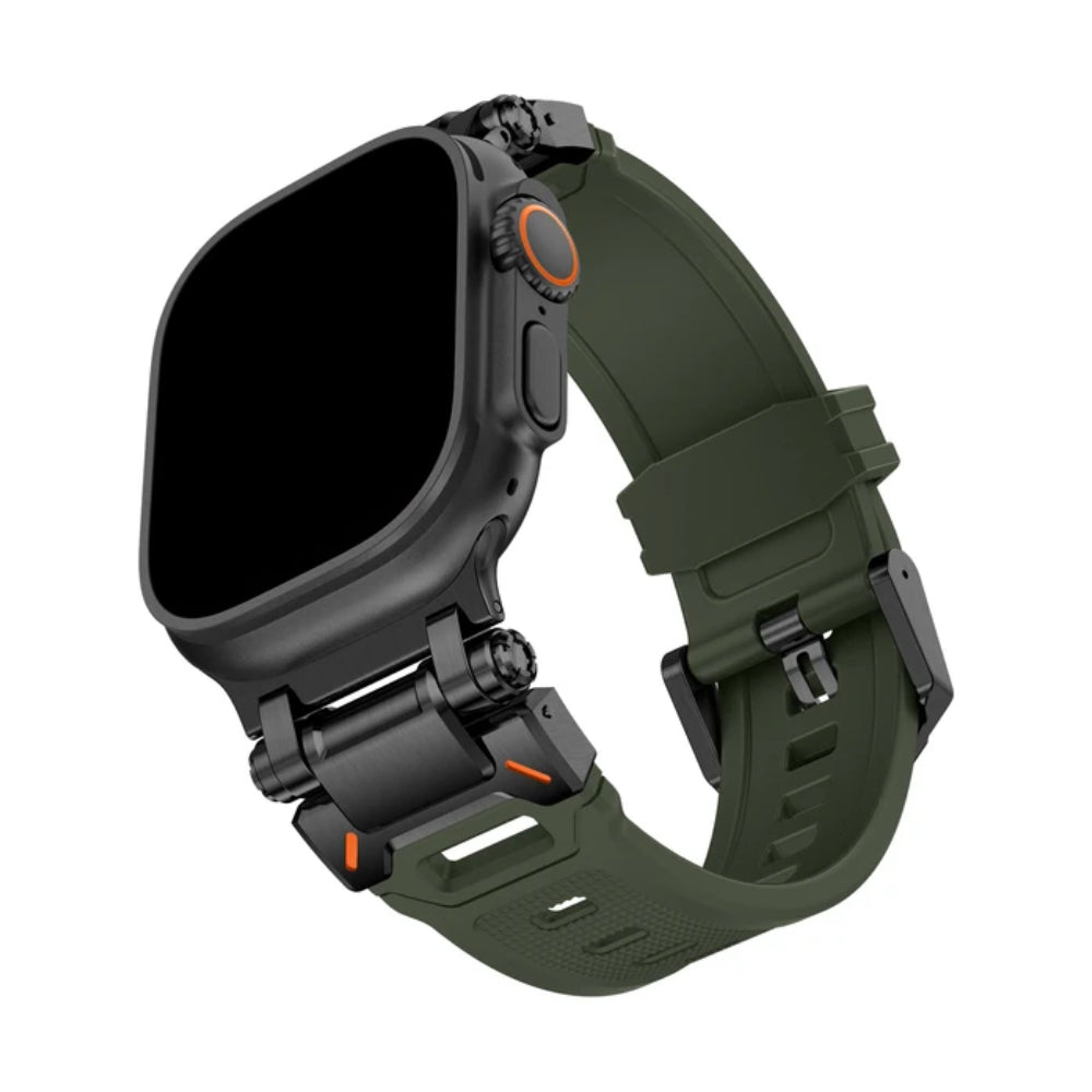 Nava-Bands Army Green / Space Black / 42 / 44 / 45 / 49mm Nava-Bands Silicone Rima Bands