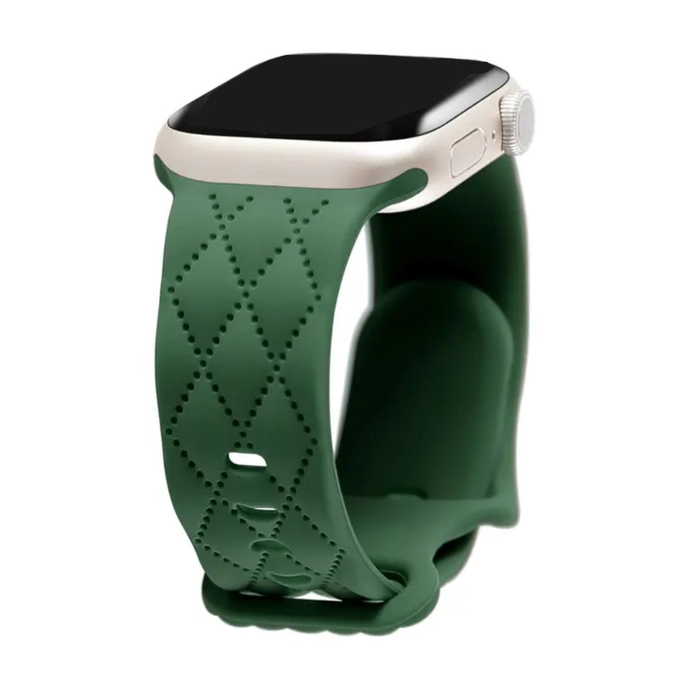 Nava-Bands Tram Green / 42 / 44 / 45 / 49mm Nava-Bands Silicone Twill Loops