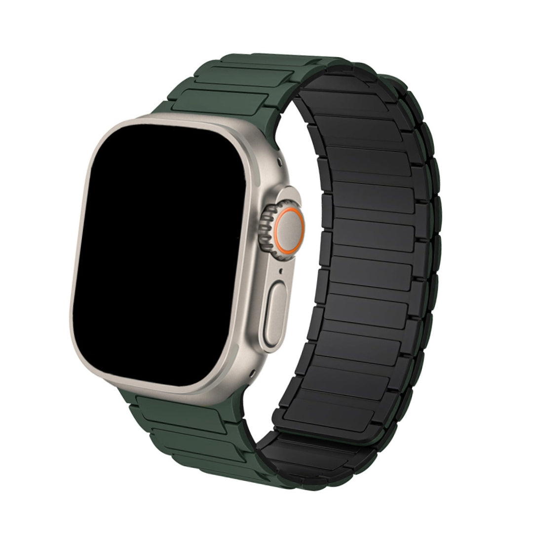 Nava-Bands Army Green / 42 / 44 / 45 / 49mm Nava-Bands Silicone Magno Loop