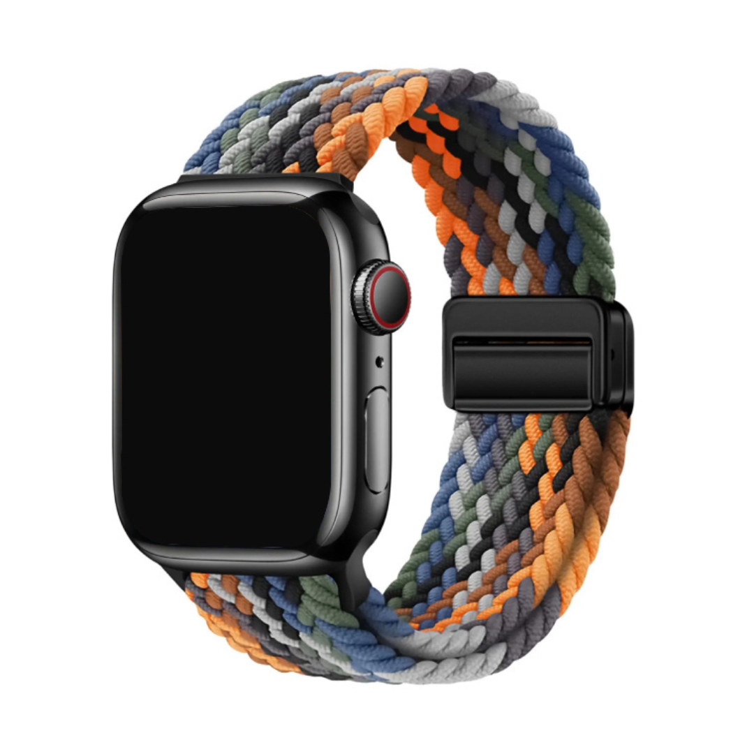 Nava Bands Apple Watch Bands Flex Woven Loops Shop Online Deep Chromatic 44 45 46 49mm