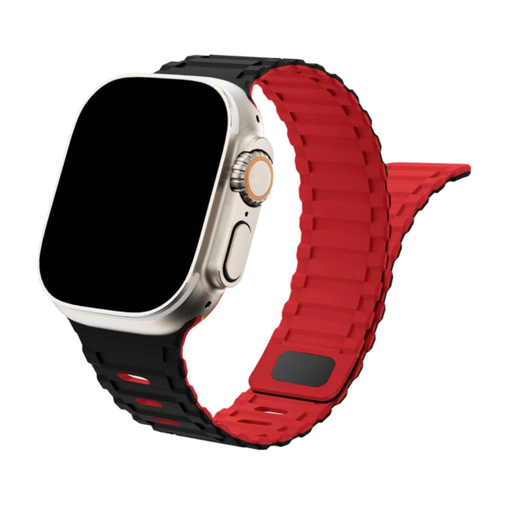 Nava-Bands Space Red / 42 / 44 / 45 / 49mm Nava-Bands Silicone Duro Bands