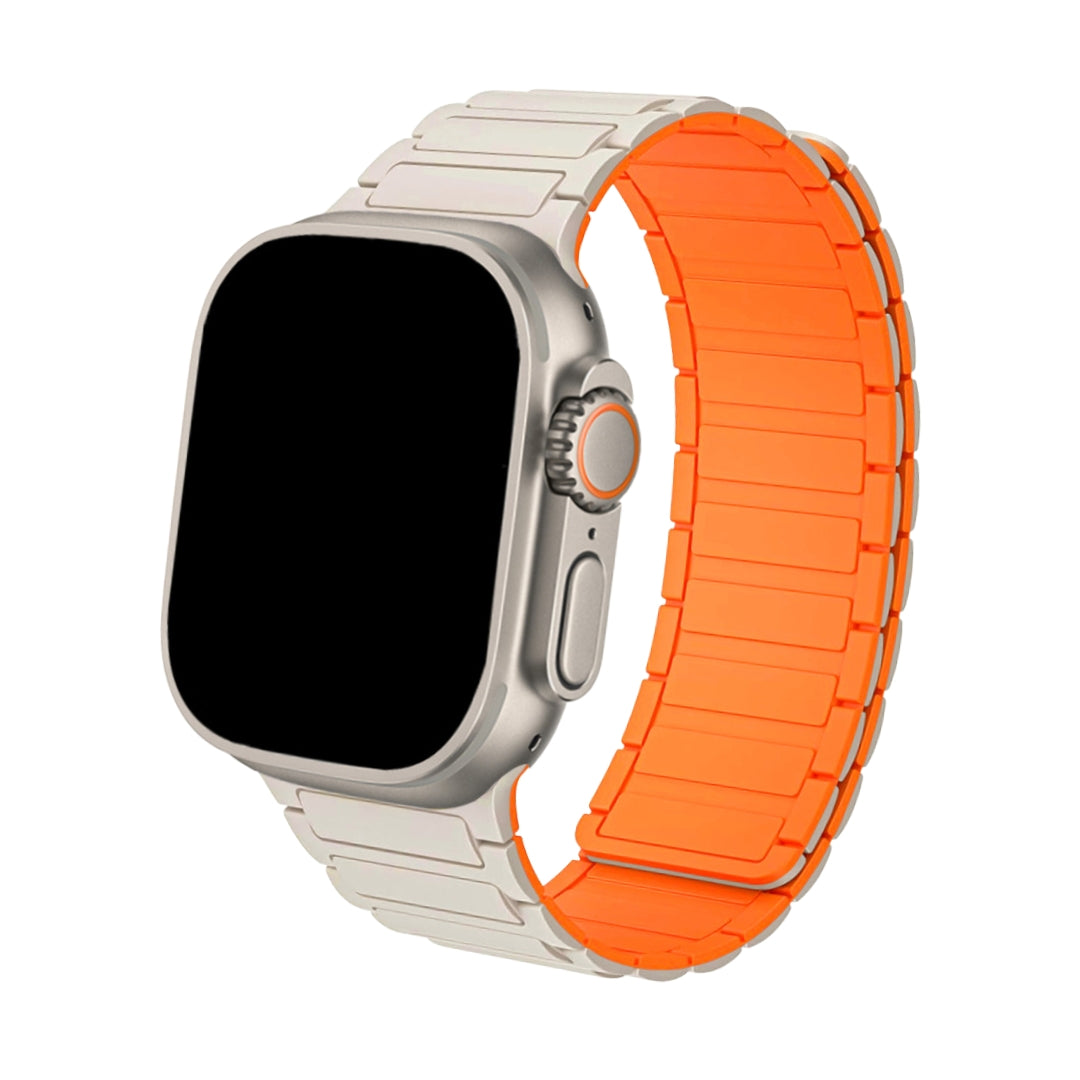 Nava-Bands Starlight Orange / 42 / 44 / 45 / 49mm Nava-Bands Silicone Magno Loop