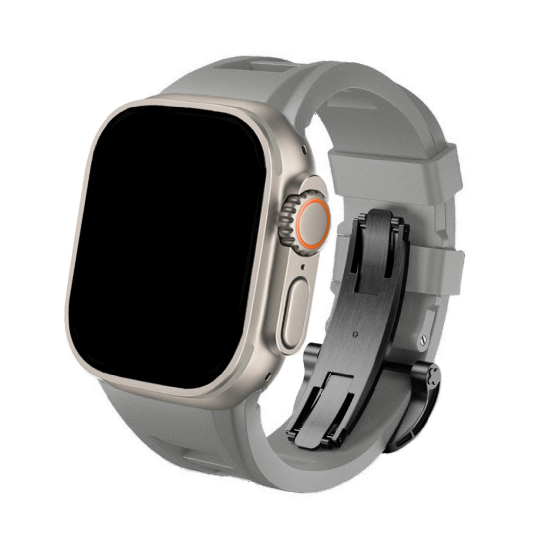 Nava-Bands Stormy Gray / Space Black / 42 / 44 / 45 / 49mm Nava-Bands Silicone Nicron Bands