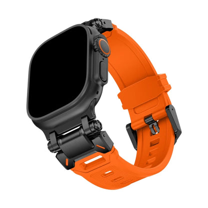 Nava-Bands Deep Orange / Space Black / 42 / 44 / 45 / 49mm Nava-Bands Silicone Rima Bands