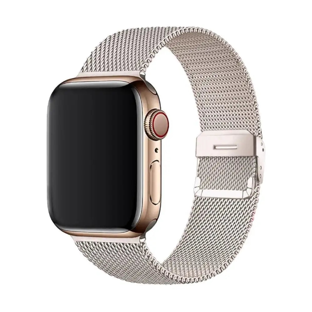 【LLOYD】Shimmer Bright Apple Watch Mesh Strap Metal Buckle Strap in Amore Mesh for Apple Watch | Nava-Bands