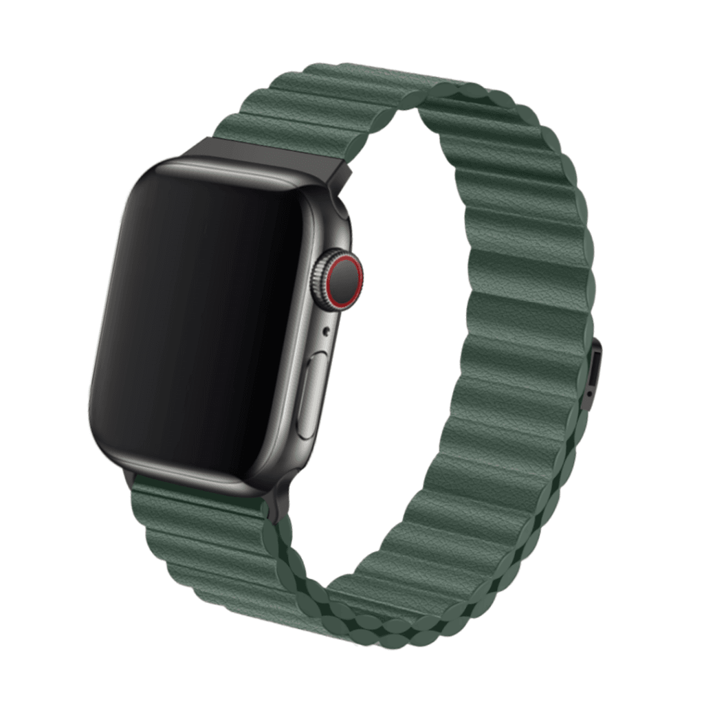 Nava-Bands Basil Green / 42 / 44 / 45 / 49mm Nava-Bands Leather Correa Loops