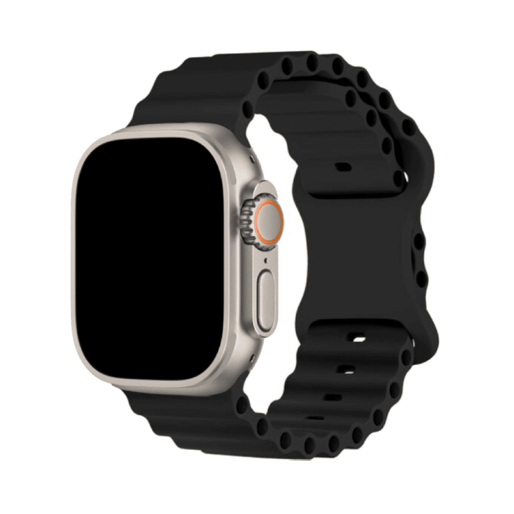 Nava-Bands Raven Black / 42 / 44 / 45 / 49mm Nava-Bands Silicone Pacific Bands