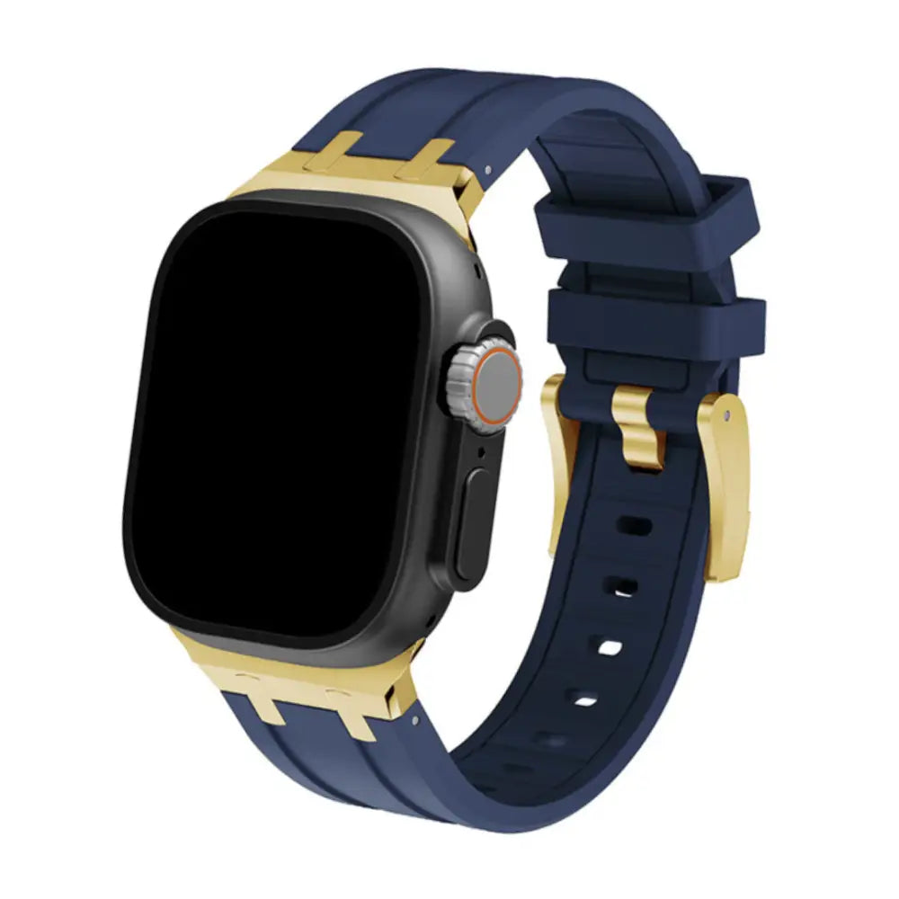 Primo Bands 38 / 40 41Mm Deep Blue Gold Silicone