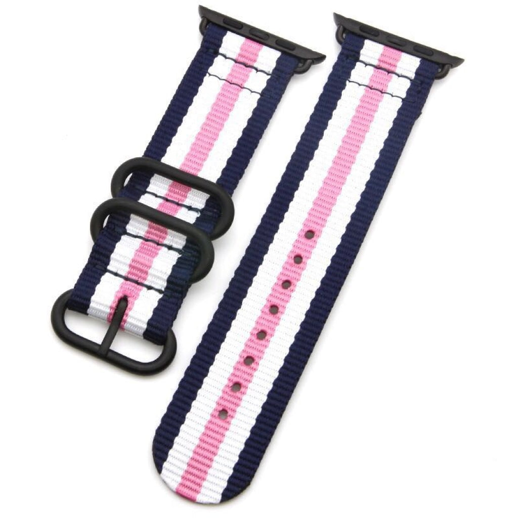 Nava Bands Pink Hues / 38 / 40 / 41mm NavaBands Fabric Stripe Nato