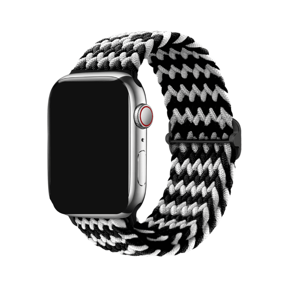 Nava Bands Woven Loop Apple Watch Fabric Band Elastic Comfortable Stretchy Strap Gray Stone 44 45 46 49mm